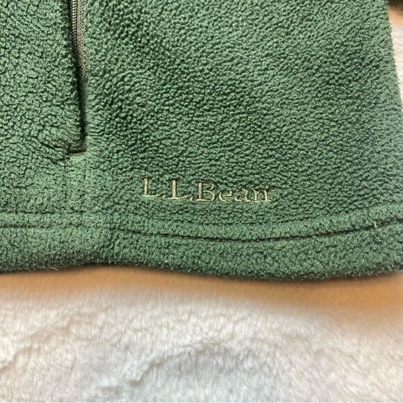 L.L. Bean Vintage Green T Snap Fleece Pullover Size Large - Picture 8 of 11